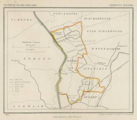 KOEDIJK - Kuijper/Suringar - 1865