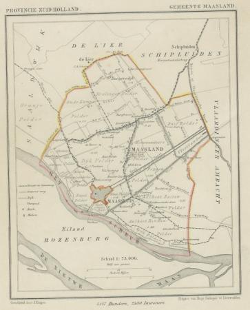 MAASLAND - Kuijper/Suringar - ca. 1867