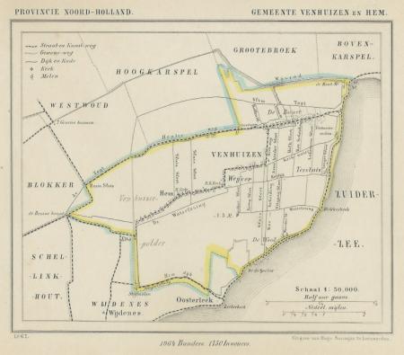 VENHUIZEN en HEM - Kuijper/Suringar - 1867