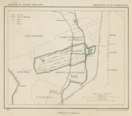 ZUID-SCHARWOUDE (Scharwoude) - Kuijper/Suringar - 1865