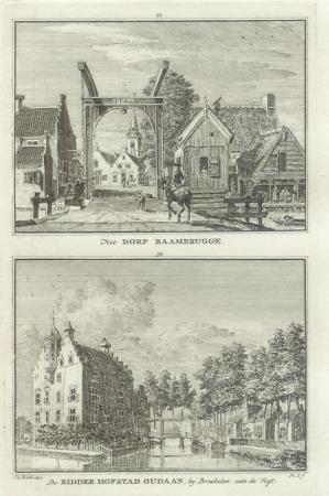 BAAMBRUGGE Dorp Baambrugge / Oudaen - H Spilman - ca. 1750