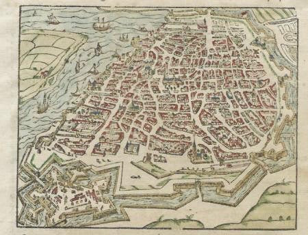 BELGIË Antwerpen Stadsplattegrond - S Münster - 1578