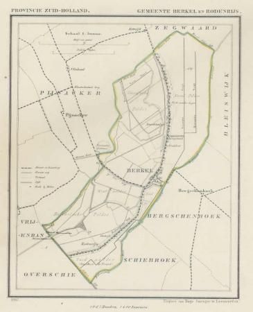 BERKEL EN RODENRIJS - Kuijper/Suringar - 1867