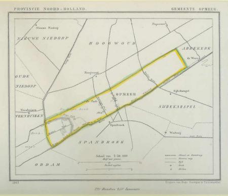 OPMEER - Kuijper/Suringar - 1865