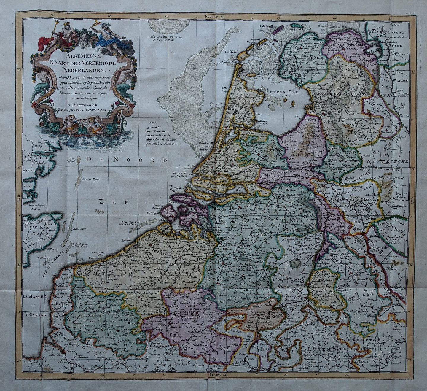 17 provinciën - Z Chatelain - 1730