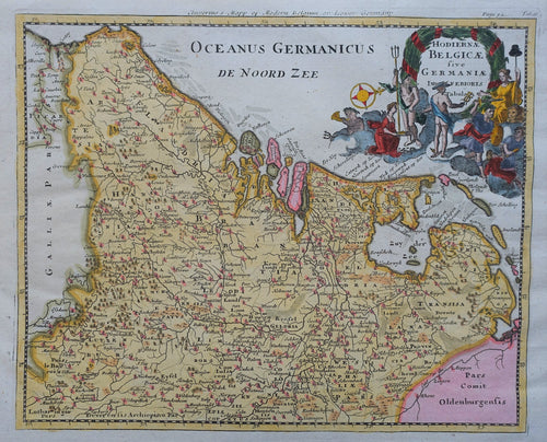 17 provinciën - P Cluverius - 1711