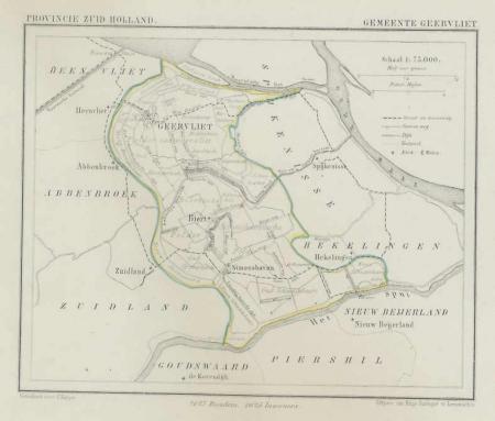 GEERVLIET - Kuijper / Suringar - ca. 1867