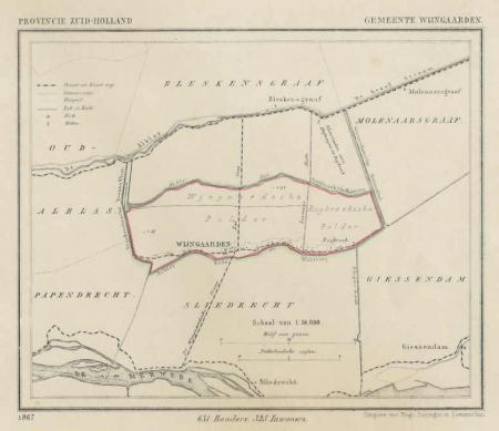 WIJNGAARDEN - Kuijper / Suringar - 1867