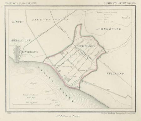 OUDENHOORN - Kuijper / Suringar - 1866