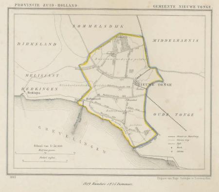 NIEUWE TONGE - Kuijper / Suringar - 1865