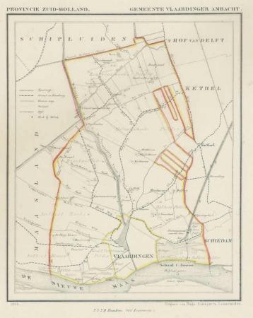 VLAARDINGEN Vlaardinger Ambacht - J Kuijper / H Suringar - 1866
