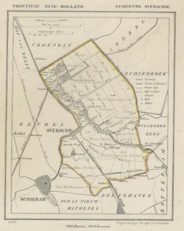 OVERSCHIE - Kuijper / Suringar - 1867