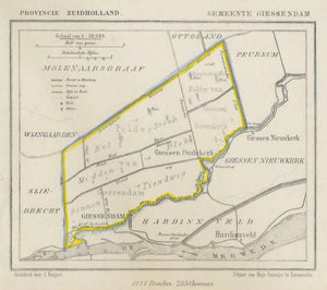 GIESSENDAM - J Kuijper / H Suringar - ca. 1867