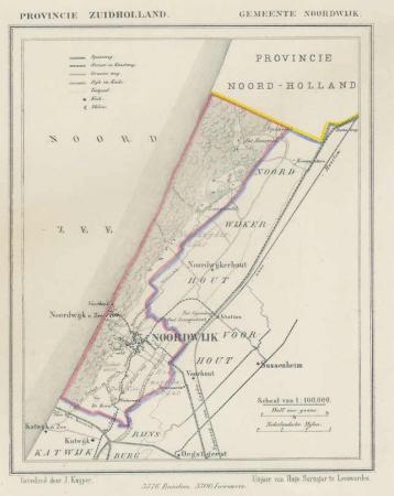 NOORDWIJK - Kuijper / Suringar - ca. 1867