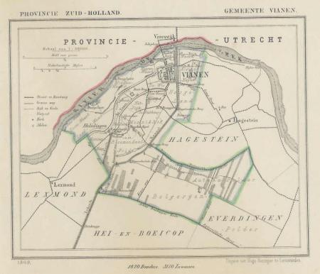 VIANEN - Kuijper / Suringar - 1869