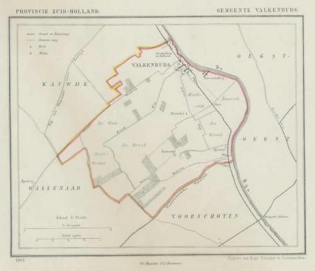 VALKENBURG - Kuijper / Suringar - 1865