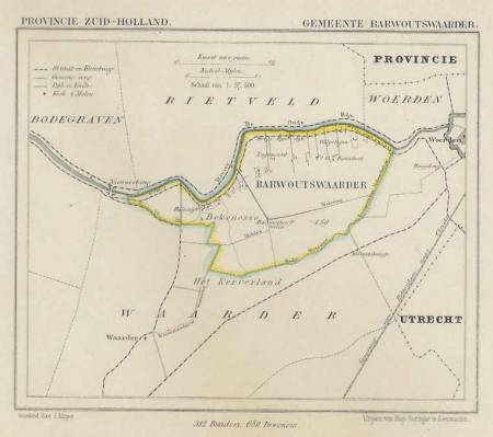 BARWOUTSWAARDER - Kuijper / Suringar - ca. 1867