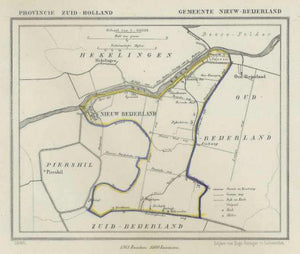 NIEUW - BEIJERLAND - Kuijper / Suringar - 1866