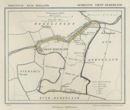 NIEUW - BEIJERLAND - Kuijper / Suringar - 1866