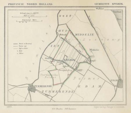 KWADIJK - Kuijper/Suringar - 1867