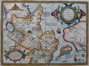 Rusland Verenigde Staten Japan Russia United States 'Tartariae' - Abraham Ortelius - 1592