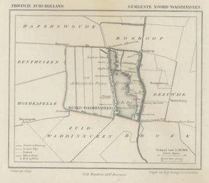 WADDINXVEEN, Noord - Kuijper/Suringar - ca. 1867