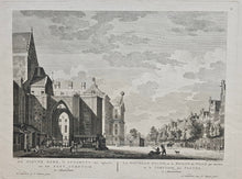 Load image in Gallery view, Amsterdam Nieuwezijds Voorburgwal Stadhuis - P Fouquet - 1783