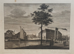 Amsterdam Zaagmolenpoort Lijnbaansgracht - P Fouquet - 1783