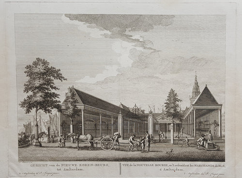 Amsterdam Korenbeurs Damrak - P Fouquet - 1783