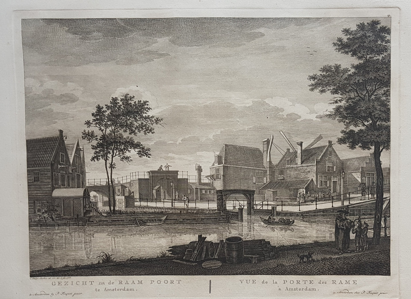 Amsterdam Raampoort - P Fouquet - 1783