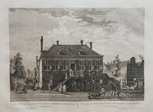 Amsterdam Nieuwezijds Herenlogement Haarlemmerstraat - P Fouquet - 1783