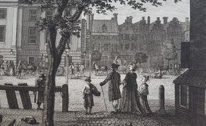 Amsterdam Leidseplein Gezicht op de schouwburg - P Fouquet - 1783