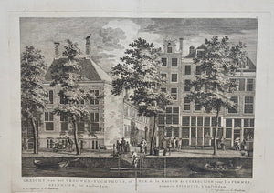 Amsterdam Oudezijds Achterburgwal Spinhuis en Spinhuissteeg - P Fouquet / E Maaskamp - 1805
