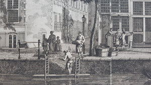 Amsterdam Oudezijds Achterburgwal Spinhuis en Spinhuissteeg - P Fouquet / E Maaskamp - 1805