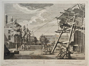 Amsterdam Kattenburg 's Lands Zeemagazijn en scheepstimmerwerf - P Fouquet - 1783