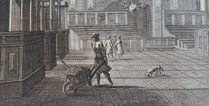 Amsterdam Oude Kerk Interieur met orgel - P Fouquet - 1783