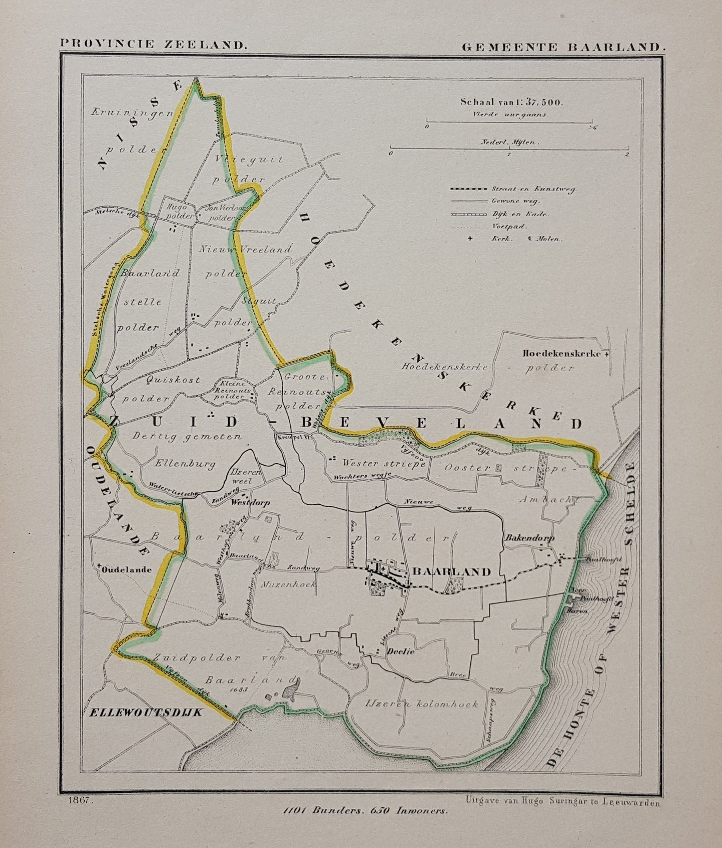 BAARLAND - Kuijper/Suringar - 1865