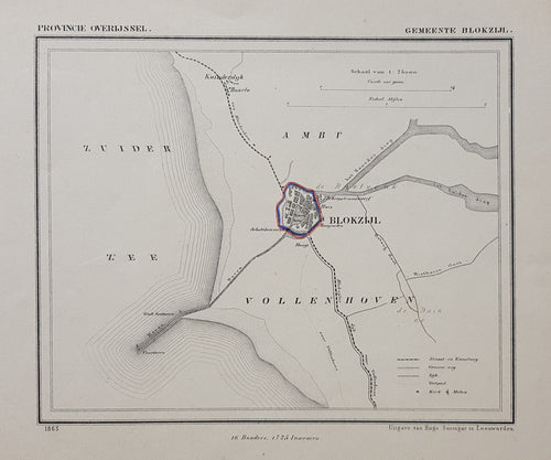 BLOKZIJL - Kuijper / Suringar - 1865