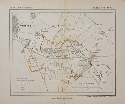 BUNNIK - Kuijper / Suringar - 1867