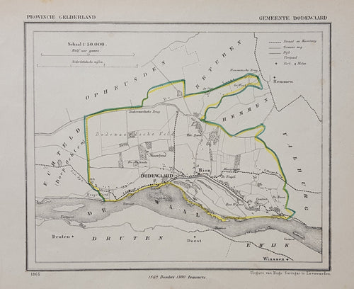 DODEWAARD - Kuijper / Suringar - 1865