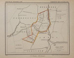 HOOG BLOKLAND - Kuijper / Suringar - 1868