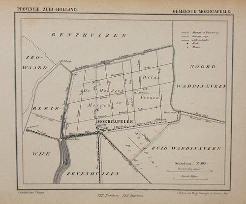 MOERKAPELLE - Kuijper / Suringar - ca. 1867