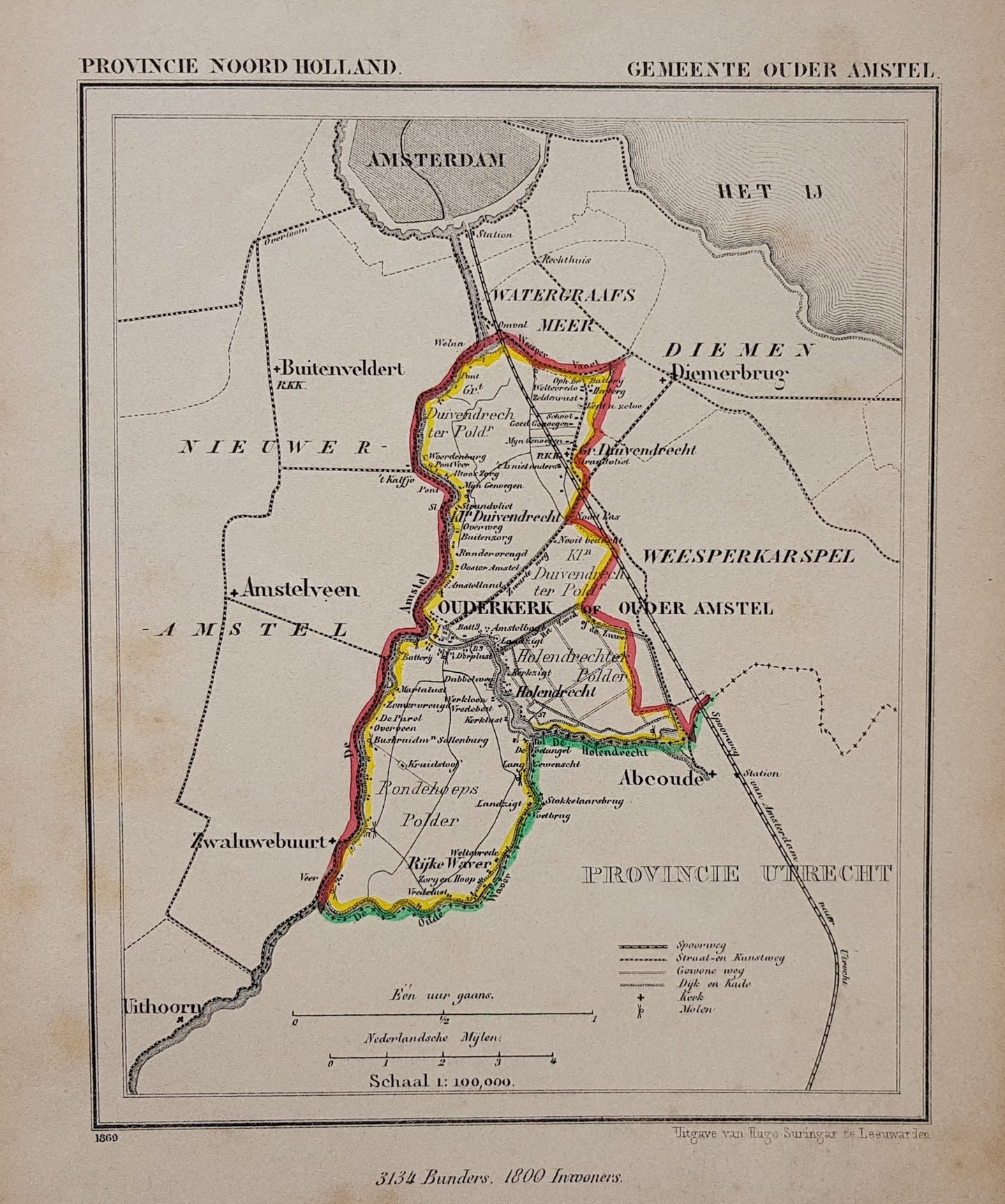 OUDER-AMSTEL - J Kuijper / H Suringar - 1869