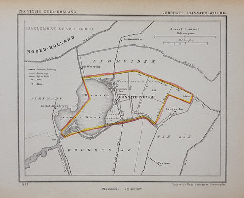 RIJNSATERWOUDE - Kuijper/Suringar - 1865