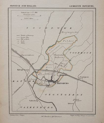 RIJNSBURG - Kuijper / Suringar - ca. 1867