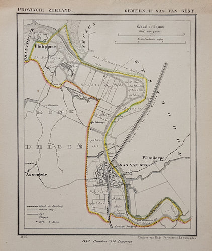 SAS VAN GENT - Kuijper / Suringar - 1866