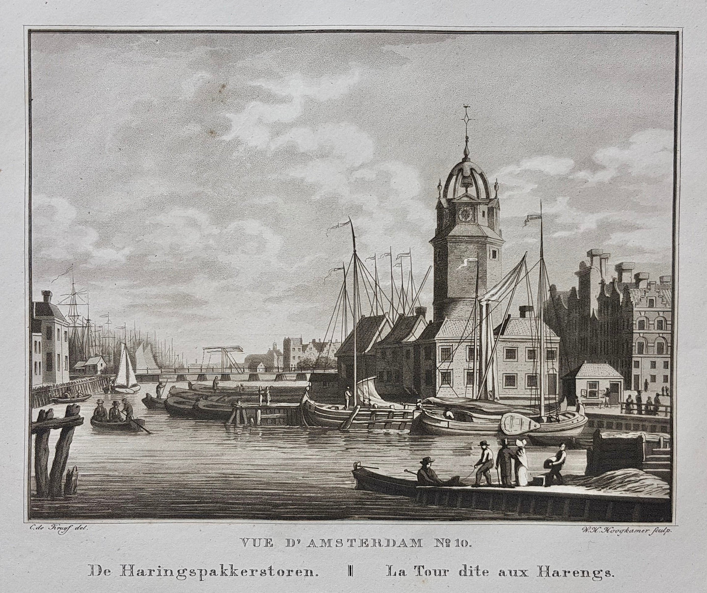 Amsterdam Haringpakkerstoren - C de Kruyff / F Buffa - 1825
