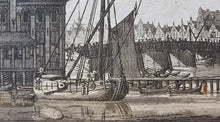 Afbeelding in Gallery-weergave laden, Amsterdam De Nieuwe brug vanaf de Y kant gezien - O Dapper - 1663