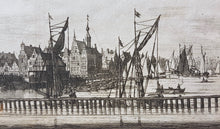 Afbeelding in Gallery-weergave laden, Amsterdam De Nieuwe brug vanaf de Y kant gezien - O Dapper - 1663