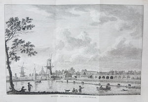 Amsterdam Hogesluis gezien vanaf de Weesperzijde - KF Bendorp - 1793